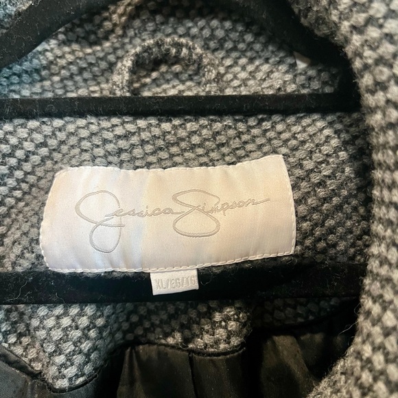 Jessica Simpson Black and Gray Trench Coat - Picture 3 of 4